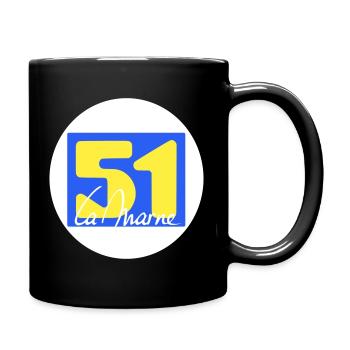 Iconic La Marne logo in bright colors - Full Colour Mug - black - Right
