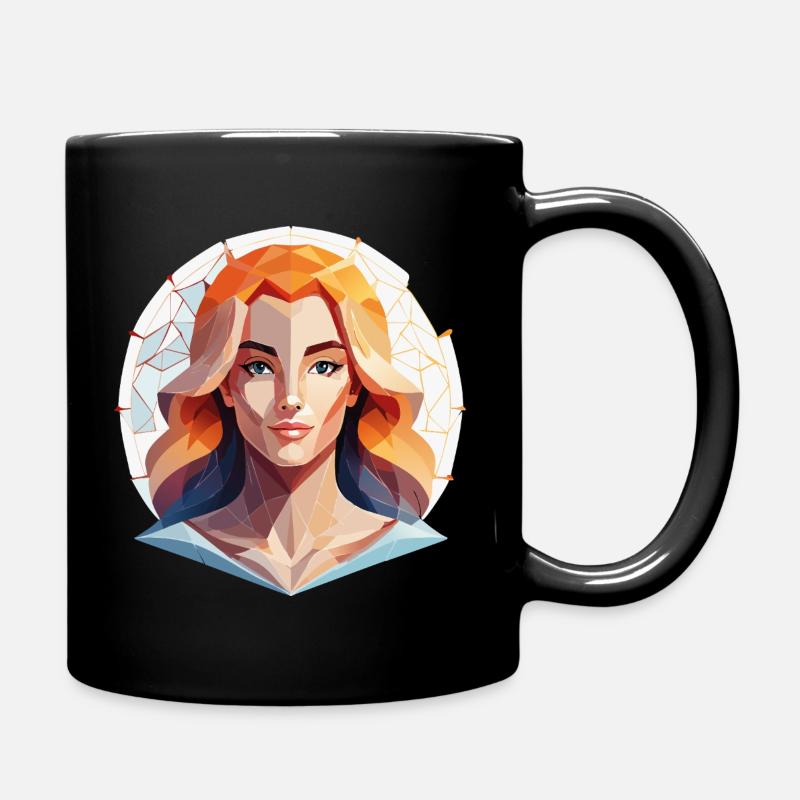 jungfrau - Tasse einfarbig - Schwarz