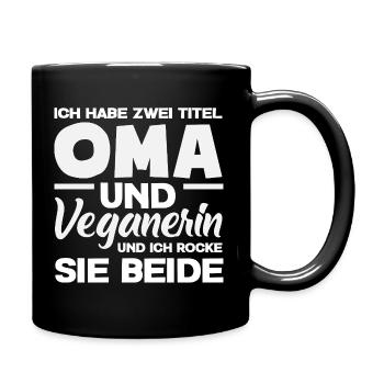 Attention Je suis végétalien Drôle Cadeau végétalien - Mug uni - noir - Droite