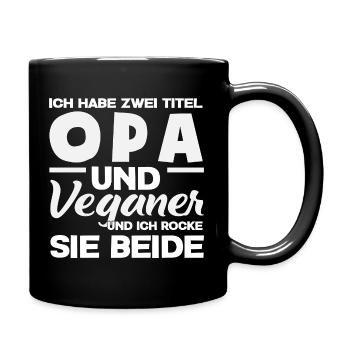 Attention Je suis végétalien Drôle Cadeau végétalien - Mug uni - noir - Droite