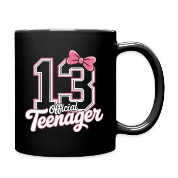 13th birthday teenager gift - Full Colour Mug - black - Right
