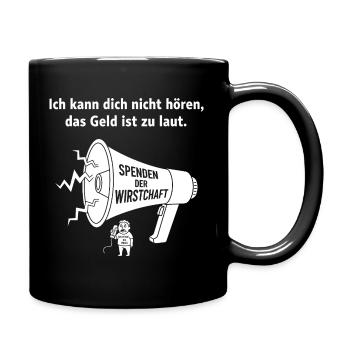 Mächtige Wirtschaftsdemo Illustration - Tasse einfarbig - Schwarz - Rechts