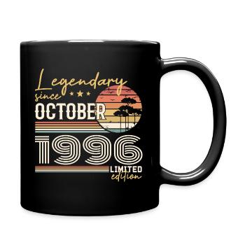 October 1996 Gift - Awesome Since October 1996 - Full Colour Mug - black - Right