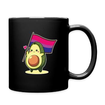 Avocat Bisexuel Drapeau Bi Bi Fierté LGBT Queer CSD - Mug uni - noir - Droite