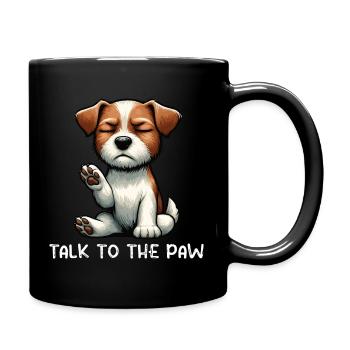 Parler à la Patte Jack Russel terrier Jack russel - Mug uni - noir - Droite