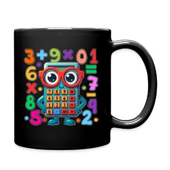 Illustration de dessin animé de mathématiques ludiques pour la journée des nombres - Mug uni - noir - Droite