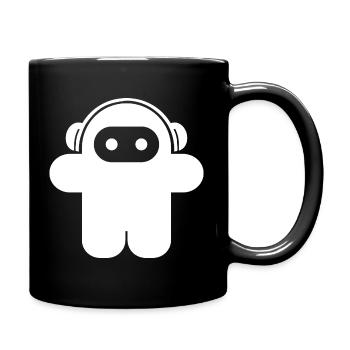 Audio Ninja – Astronaut Musik Party Club Design - Tasse einfarbig - Schwarz - Rechts