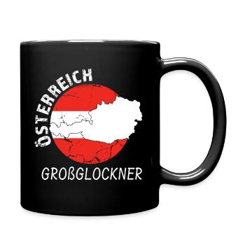 Großglockner - Tasse einfarbig - Schwarz - Rechts