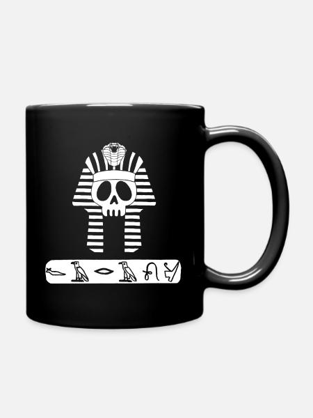 Crâne du pharaon blanc - Mug uni - noir