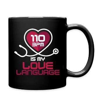 CPR instructor resuscitation emergency doctor - Full Colour Mug - black - Right