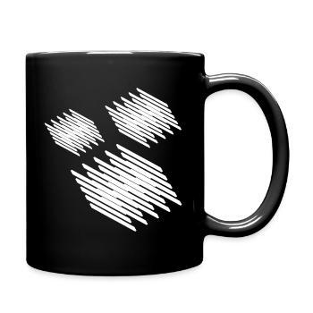 Geometric squares design - Full Colour Mug - black - Right