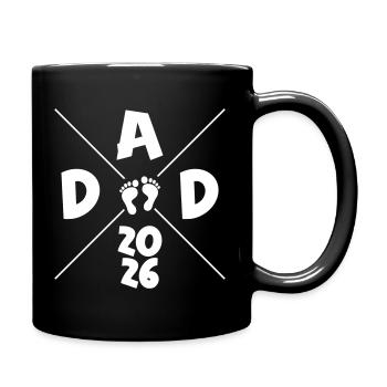 Dad 2026 - Tasse einfarbig - Schwarz - Rechts