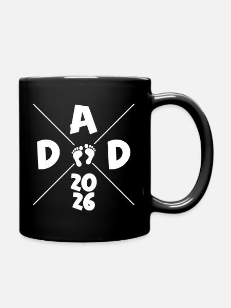 Dad 2026 - Tasse einfarbig - Schwarz