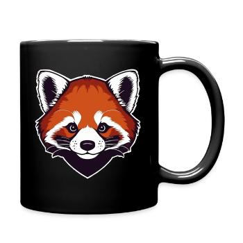 Red Panda (Head) - Full Colour Mug - black - Right