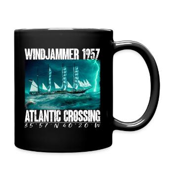 Windjammer 1957 - Traversée de l’Atlantique - Mug uni - noir - Droite
