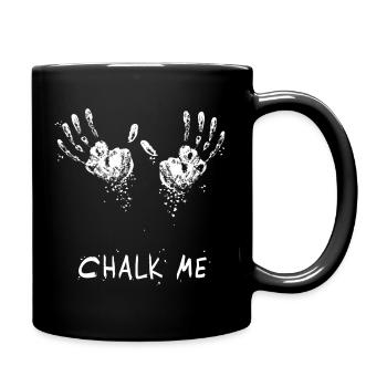Empreinte de main craie Me Daddy - Bloc / escalade jeu de mots - Mug uni - noir - Droite