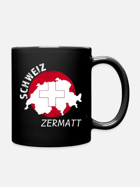 Zermatt - Tasse einfarbig - Schwarz