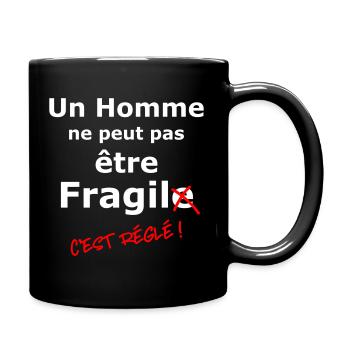 Fragile man - Full Colour Mug - black - Right