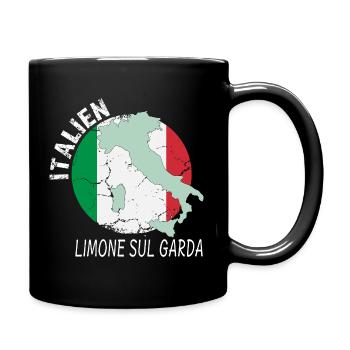 Limone sul Garda - Tasse einfarbig - Schwarz - Rechts