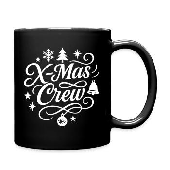 Xmas Crew Weihnachten - Tasse einfarbig - Schwarz - Rechts