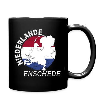 Enschede - Tasse einfarbig - Schwarz - Rechts