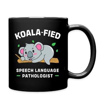 Speech Pathologist SLP Speech Therapist - Full Colour Mug - black - Right