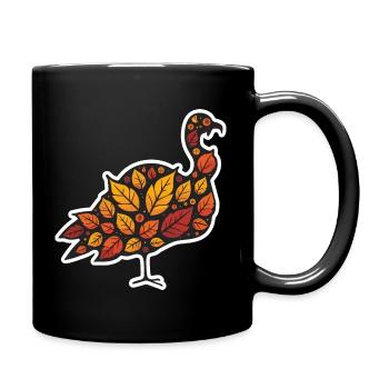 Feuille d’automne Turquie - Mug uni - noir - Droite