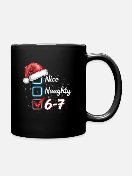 Nice Naughty 6-7 - Tasse einfarbig - Schwarz