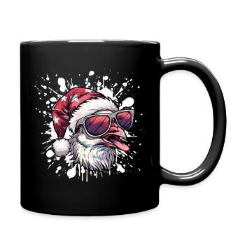 Dove Bird Christmas Funny - Full Colour Mug - black - Right