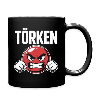 Drôle Dire Törken Dessin animé Drôle Dinde Mème - Mug uni - noir - Droite