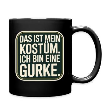 Concombre C’est mon concombre Costume Carnaval Carnaval - Mug uni - noir - Droite