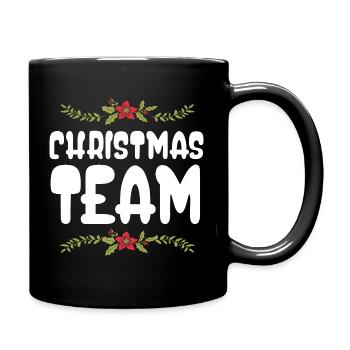 Weihnachten Team Christmas - Full Colour Mug - black - Right