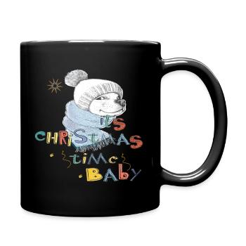  Weihnachtszeit  - Tasse einfarbig - Schwarz - Rechts