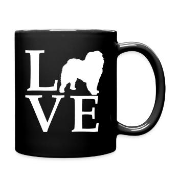 Chow Chow - Tasse einfarbig - Schwarz - Rechts