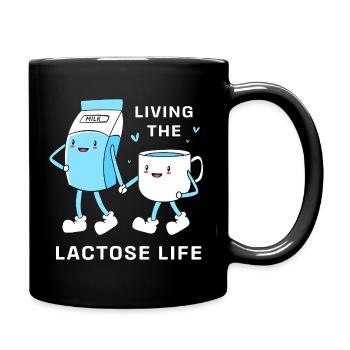 Milk Lactose Flatulence - Full Colour Mug - black - Right