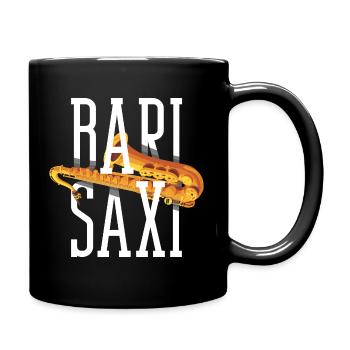 Saxofon - Tasse einfarbig - Schwarz - Rechts