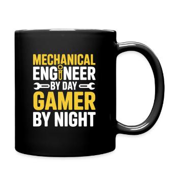 Ingénieur mécanique de jour, joueur de nuit - Mug uni - noir - Droite