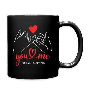You And Me Forever Love Duo - Full Colour Mug - black - Right