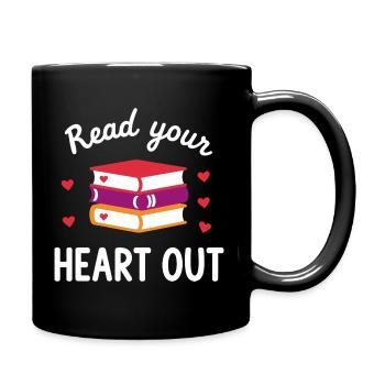 Lis Ton Cœur Amoureux des Livres - Mug uni - noir - Droite