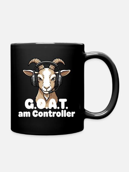 GOAT sur la manette - Mug uni - noir