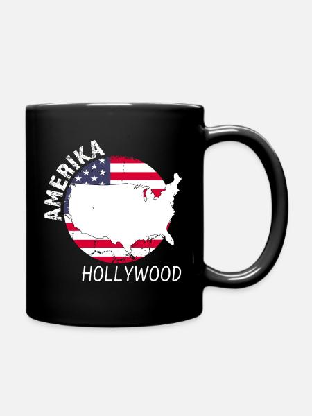 Hollywood - Tasse einfarbig - Schwarz