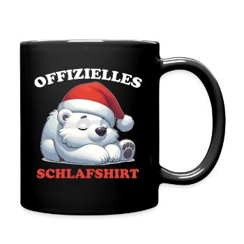 Official Sleep Shirt Christmas Polar Bear - Full Colour Mug - black - Right