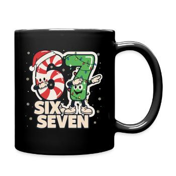 67 Meme Six Seven Tapping du Père Noël Drôle - Mug uni - noir - Droite