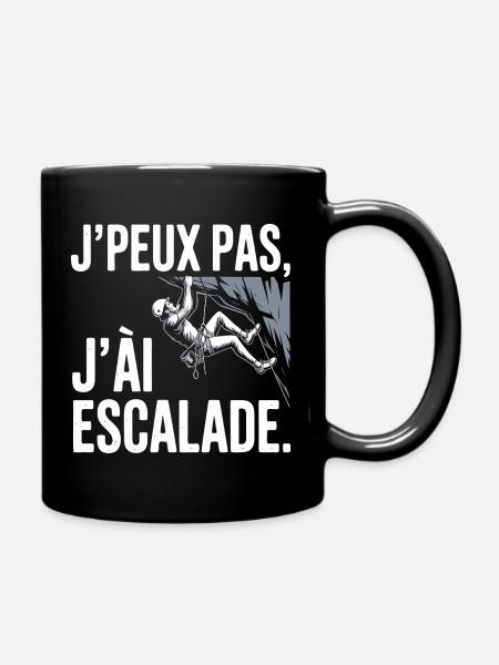 j'peux pas j'ai escalade - Mug uni - noir