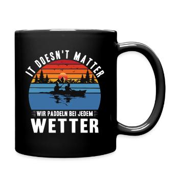 Kayakiste offre des tenues de kayak pour les sports nautiques - Mug uni - noir - Droite