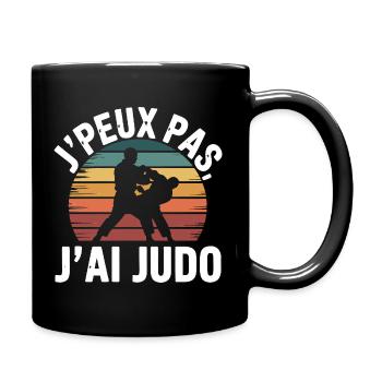 I can't I have judo humor gift - Full Colour Mug - black - Right