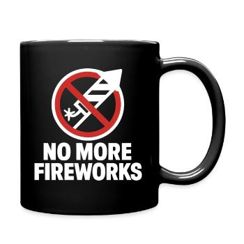 Plus de feux d’artifice – Édition du réveillon du Nouvel An - Mug uni - noir - Droite