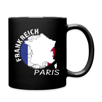 Paris - Tasse einfarbig - Schwarz - Rechts