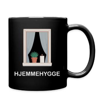 Hjemmehygge Minimalistische Skandinavische Winterfensterkunst - Tasse einfarbig - Schwarz - Rechts
