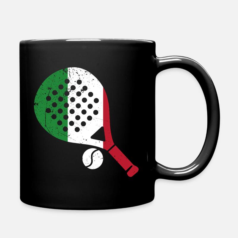Raquette de padel style Italien - Mug uni - noir